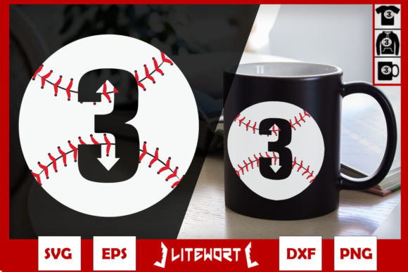 3 UP 3 Down Baseball Graphics and Crafts