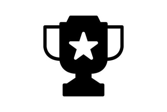 Award Cup Glyph Icon: Graphics and Icons for Branding