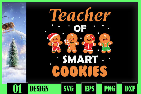 Christmas Teacher Cute Gingerbread Graphics and Crafts