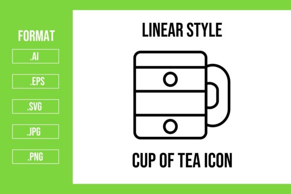Cup of Tea Icons: Graphics and Icons for Digital Sellers