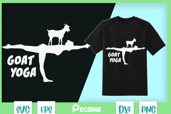 Cute Goat Yoga - Graphics & T-Shirt Designs