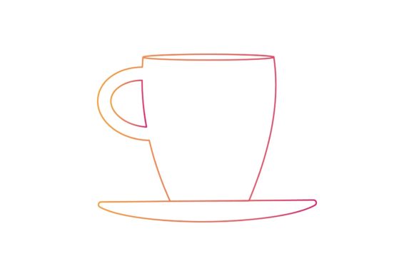 Kitchen Cup Gradient Icon Graphics