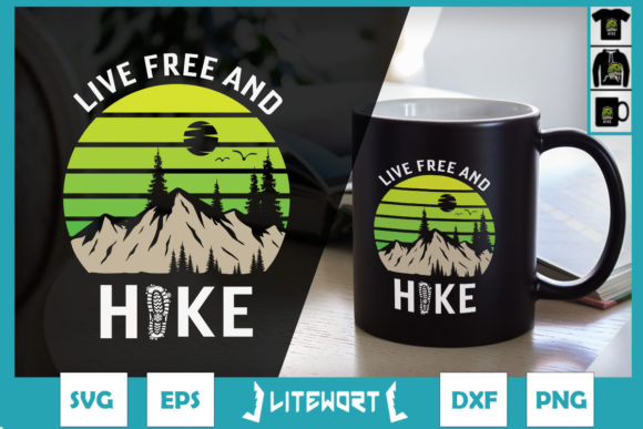 New Hampshire Live Free and Hike Graphics