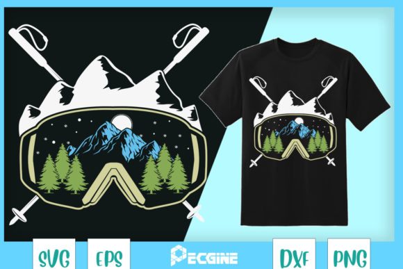Snowboard Goggles Ski Poles for Skiers Graphics