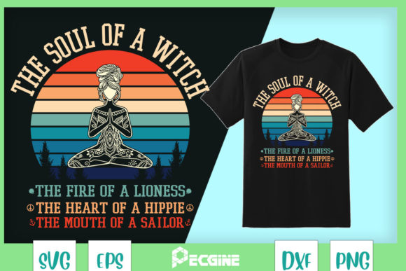 The Soul of a Witch Yoga Girl Graphics