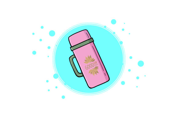 Tumbler Drink Circle Bubble Graphics and Icons
