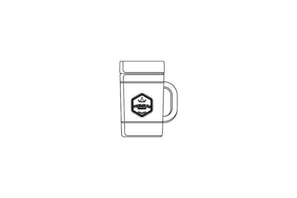 Tumbler Plastic Design Outline Graphics and Icons